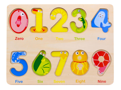 You&Xi Toddler Puzzles for Kids Age 3-4 Years Old-Wooden Number Preschool Puzzles