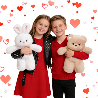 FPYWO Teddy Bear Stuffed Animal - 16 Inch Cute Teddy Bear Plush Toy Pillow for Kids & Adults, Huggable Easter Stuffed Animals Party Gifts Plush Toys, 0.66 lbs