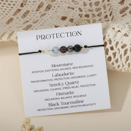 Empath Protection Bracelet Healing Energy Crystals Bracelets for Women, Healing Spiritual Crystal Bracelets Anxiety Relief Bracelet Emotional Gifts Hope Bracelets for Women Jewelry Gift
