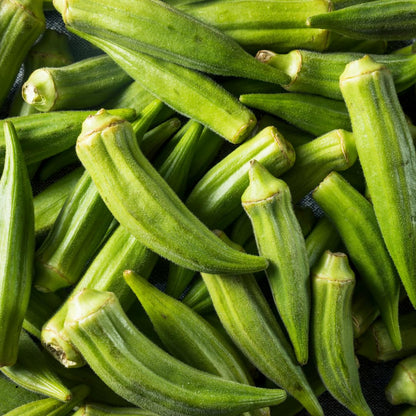 Brownie Brand Clemson Spineless 80 Okra Seeds - 1lb | Certified, High-Yield, Heat-Tolerant, Non-GMO Heirloom Variety | Ideal for Garden & Farm, Fast-Growing, Tender Pods
