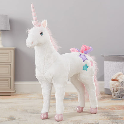 Melissa & Doug Giant Unicorn - Lifelike Stuffed Animal (Over 2 feet Tall)