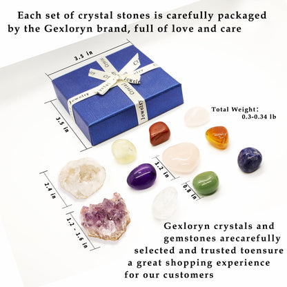 Crystals and Healing Stones, Healing Crystals, Witchcraft Kit, Chakra Stones,Crystals and Stones,White Crystal Geode & Amethyst Cluster, Healing Crystals and Stones, Crystal Set, Crystal Gift Box