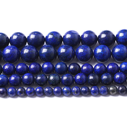 10mm 36pcs Natural Stone Beads Lapis Lazuli Stone Crystal Energy Healing Power Stone Beads for Jewelry Making DIY Bracelet Necklace Accessories(Lapis Lazuli Stone, 10mm)
