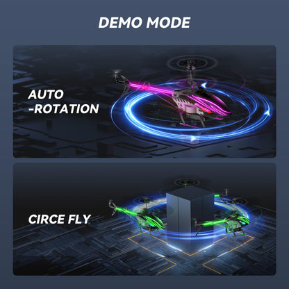 BUSSGO RC Helicopter X11C Pack with 4 Batteries, Remote Control Helicopter for Kids with 30Mins Flight(2 Batteries), 7+1 LED Light Modes, Altitude Hold, RC Toys for Boys Girls