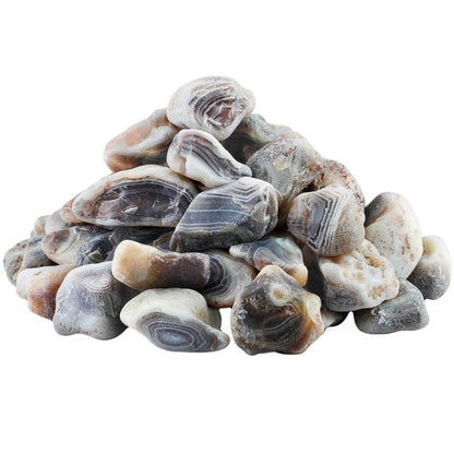 rockcloud 1 lb Natural Crystals Raw Rough Stones for Cabbing,Tumbling,Cutting,Lapidary,Polishing,Reiki Crytsal Healing,Striped Agate