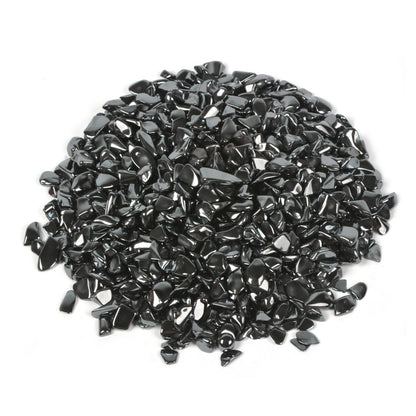 Hematite Polished Chips Crushed Tumbled Stone Crystal Healing Embellishments 100 grams