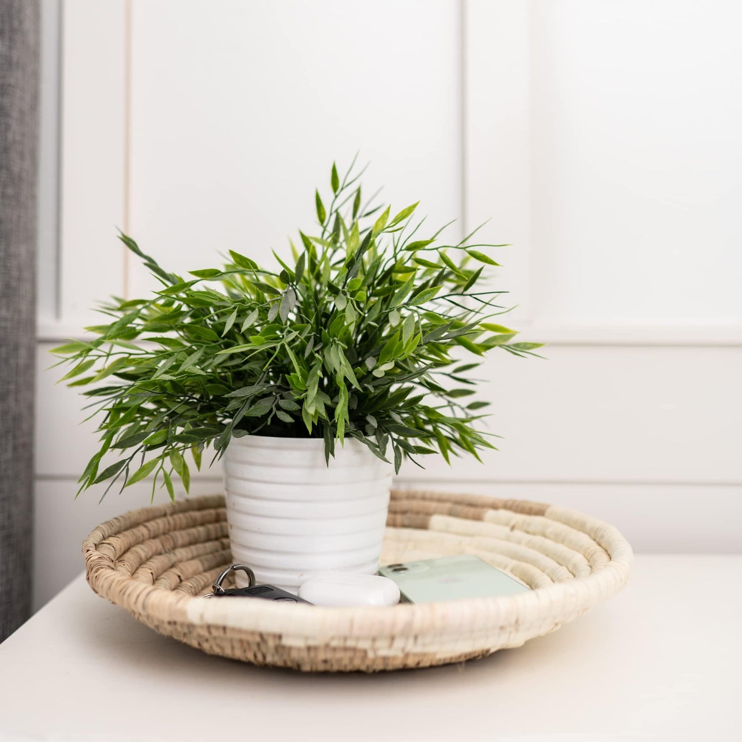 Hanging Woven Wall Basket Set - 7 Unique Handcrafted Seagrass Baskets for Boho, Farmhouse & Rustic Wall Decor, Table Settings & More - Ready to Hang with Nails & Marking Pencil Included