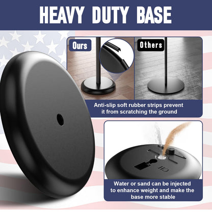 Indoor Flag Pole and Stand,8FT Flagpole Kit with Base Eagle Topper 3x5 FT American Flag,Heavy Duty Indoor Flag Pole for City Hall/Businesses/Office/Auditorium/School/Home