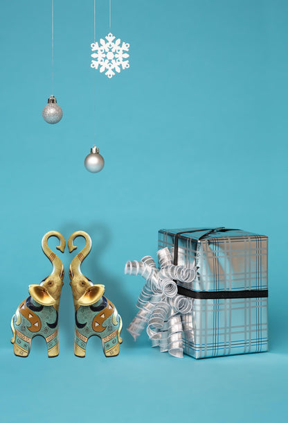 sugutee Good Luck Elephant Decor for Home, Large Gold Elephant Statue, Small Elephant Figurines and Statues (1 Pcs Small)