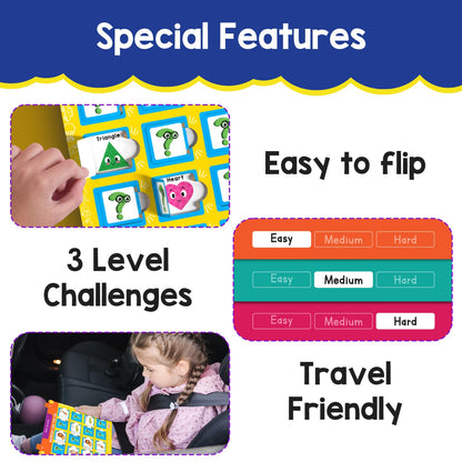 Smartivity Memory Game for Kids Ages 3+ Years | Fun Matching Game - 12 Theme Cards & 3 Level Challenges I Birthday Gift for Boys & Girls I Preschool Learning Toy for 3,4,5,6 Years Age