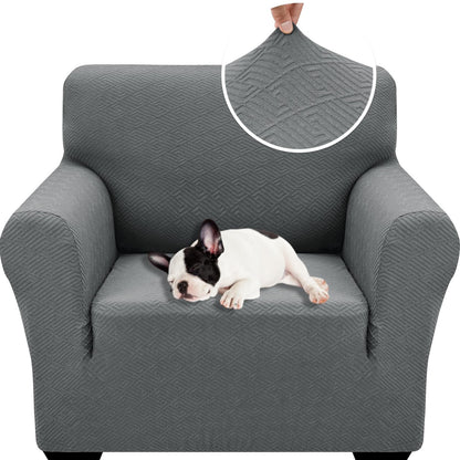XINEAGE 2026 New Stretch Armchair Covers 1 Piece Chair Slipcovers Chair Protector for Living Room Thick Soft Chair Cover with Elastic Bottom Couch Cover for Pets Kids (31"-46", Light Gray)