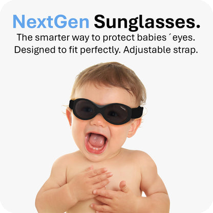 Mausito BABY sunglasses boy 0-24 months I FLEXIBLE infant sunglasses with adjustable strap & soft nose pad I 100% UV PROTECTION Baby Sunnies I BPA-Free I European design made for kids