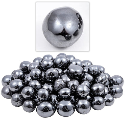 mookaitedecor 1 Pound Crystal Tumbled Stones Polished Crystals Bulk for Wicca, Reiki Healing, Decoration, Hematite, Irregular Shape