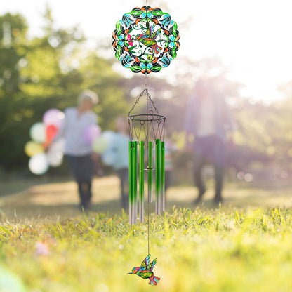Wind Chimes with Hummingbird Wind Spinner, Gifts for Men, Women, Retirement, Teacher, Parents - Outdoor Hanging Decor Clearance for Garden, Patio, Backyard Or Porch