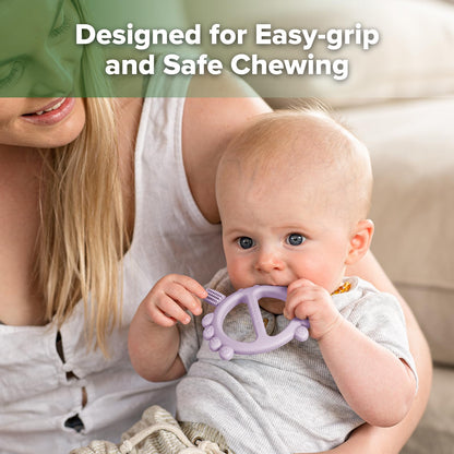 Haakaa Silicone Teether Set-Baby Freezer Teething Toy - Soft Cold Teether - Soothe Teething Pain & Itching Gums - Perfect Size-Baby Freezer Teething Toy - Soft Cold Teether