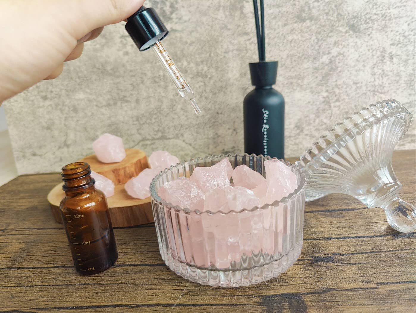 MAIBAOTA Natural Rose Quartz Crystals Bulk Raw Healing Crystal Stones 1" Raw Rough Gemstones Rocks for Tumbling Polishing Cutting Reiki Witch Quartz Crystals
