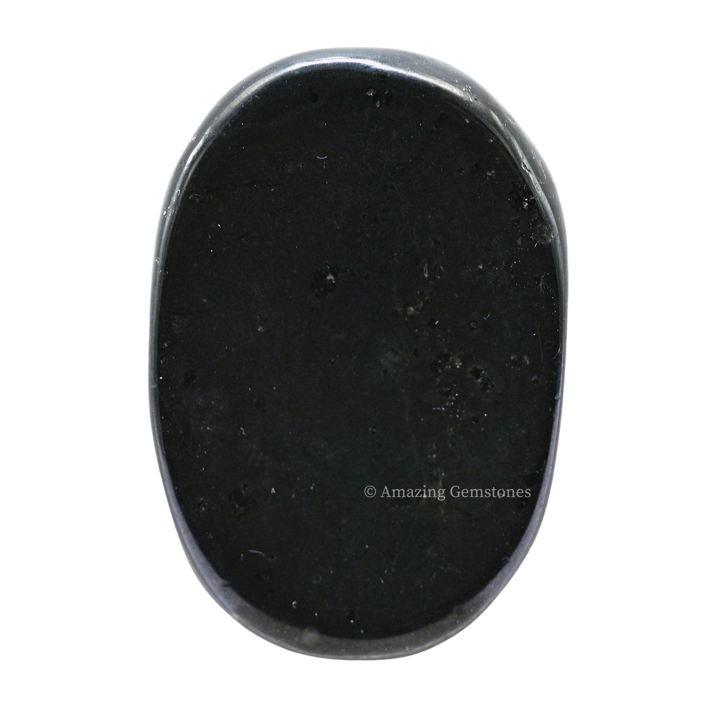 Amazing Gemstone Black Tourmaline Worry Stone, Healing Crystals - Piedra Crystal Fidget for Gift, Meditation, Calming, Relaxation, Stress Relief