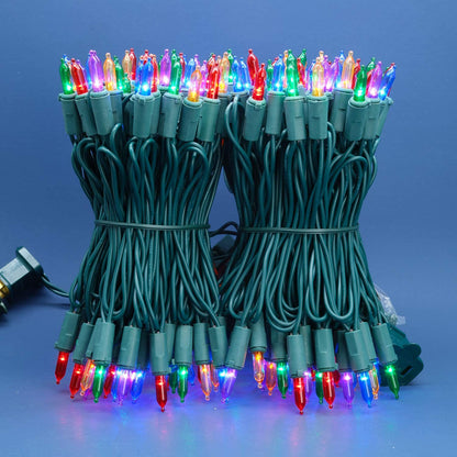 SWEET SHINE 200 Count Multicolor LED Christmas Lights, 66 ft Green Wire UL Certified Commercial Grade Holiday String Light Set (Multicolor)