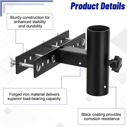 Yantuo Patio Umbrella Holder for Deck Railing, Adjustable Patio Umbrella Base Outdoor Umbrella Stand, Outdoor Umbrella Holder Fixed Clip Deck