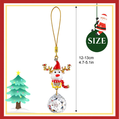 H&D HYALINE & DORA Christmas Ornaments Set Christmas Hanging Ornament Pendant Elk Gnome Snowman Ornament for Xmas Tree Home Decor(4 Pack)