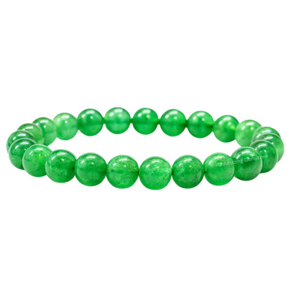 Amazing Gemstone Crystal Bracelet for Women Men's Gifts - Protection Healing Crystal Bracelet - 8mm Gemstone Beaded Stretchable Bracelet Pulseras Para Hombres Mujer Stocking Stuffers Mothers Day Gift (Green Aventurine)
