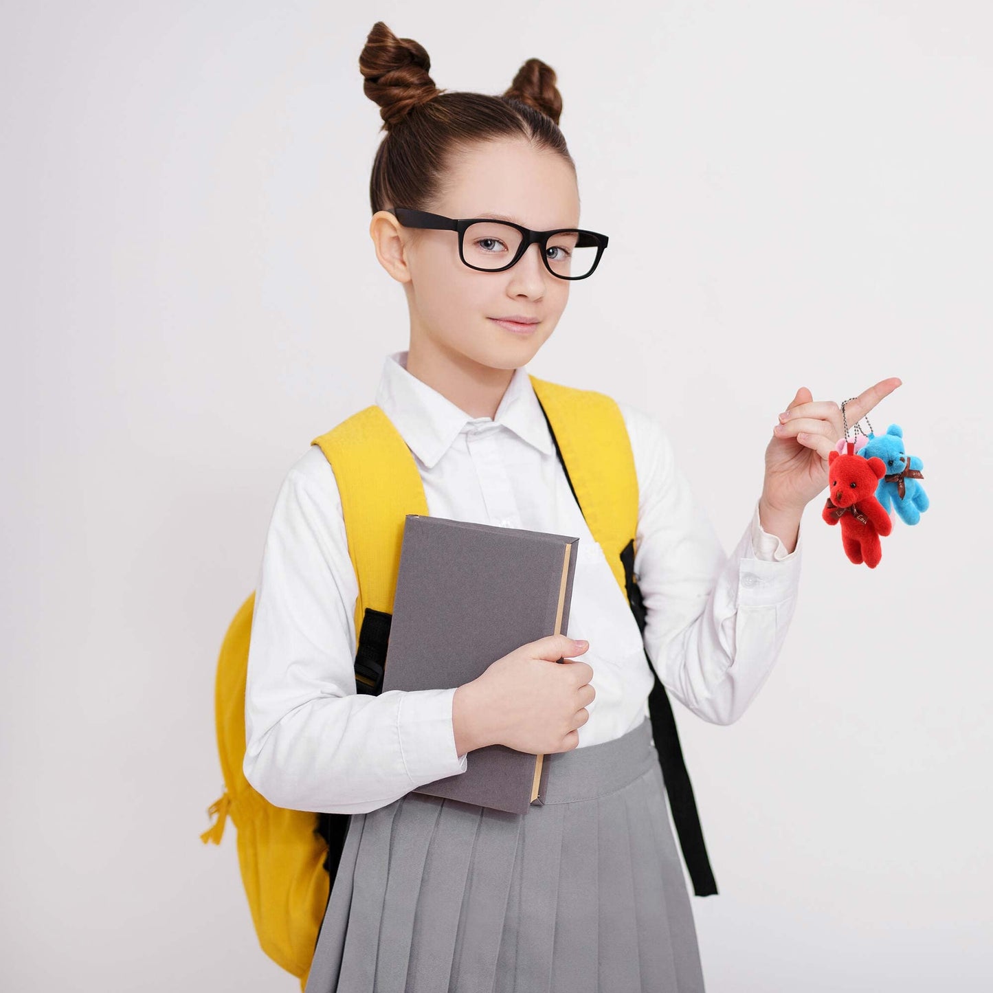 Haconba 36 Packs 4.7 Inch Mini Teddy Bear Toy Plush Stuffed Bear Doll for Keychain Craft DIY Accessory Birthday Gifts Party Favors Supplies, 12 Colors