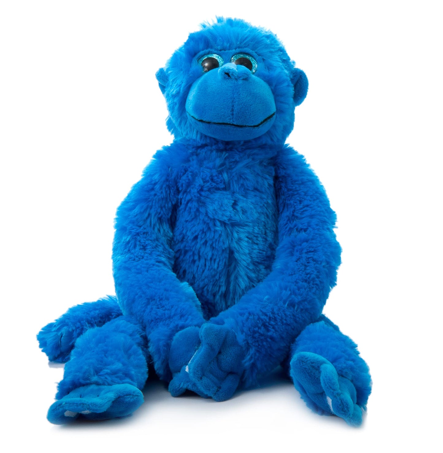 The Petting Zoo Monkey Stuffed Animals, Plush Toys for Girls and Boys, Rainbow of Colors-20 Inches (Blue)