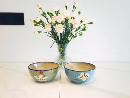 Ceramic Bowls For Kitchen, 28oz - Bowl Set of 4 - For Cereal, Salad, Pasta, Soup, Ramen, Serving etc - Dishwasher, Microwave, and Oven Safe - For Breakfast, Lunch and Dinner (Blue+Red+Green+Pink)