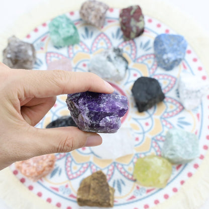 NUKAYAI 2Pcs Amethyst Crystal 1.8-2.2" Large Natural Stones Raw Healing Crystals Amethyst Crystal Rocks for Tumbling Purple Rough Polishing Fountain DIY Lapidary Cabbing Wire Wrapping Reiki Wicca Rock