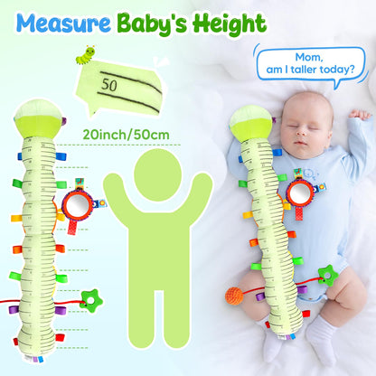 Musical Caterpillar Baby Toys 0-6 6-12 Months, Multi-Functional Sensory Tummy Time Toys for Newborn Infants Boys & Girls, Developmental Stuffed Animal Toys, Baby Shower & Baby Gifts