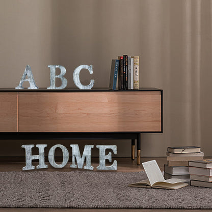 WOODOUNAI 4 Inch Wood Letters Unfinished Rustic Wood Letters for Wall Decor Decorative Standing Letters Slices Sign Board Decoration for Craft Home Party Projects (Z)