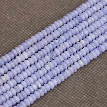 BONNY BOXX 1 Strand (150PCs) Natural 2 * 4mm Purple Agate Rondelle Beads, Natural Abacus Disk Stone Beads Loose Spacer Gemstone for DIY Bracelet Necklace Jewelry Making