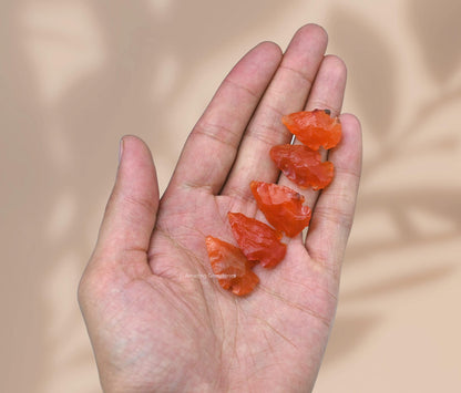 Amazing Gemstone 5 Pieces Carnelian Arrowhead, Crystal and Healing Stone Flint Rock Arrow Head - 1 to 1.5 Arrowheads for DIY Project Craft Point Jewelry Making