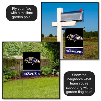 Baltimore Ravens Double Sided Garden Flag