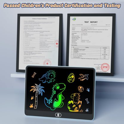 LCD Writing Tablet, 2PCS 16 Inch Colorful Drawing Pad for Kids, Eye Protection Drawing Pads with Lock & Erase FUNC, Birthday and Christmas Gifts for 3 4 5 6 7 8 Year Old Girls Boys