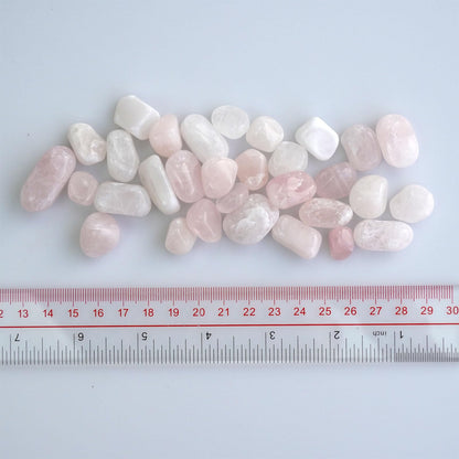 Sisamn 3lb Natural Rose Quartz Tumbled Stones Polished Crystals Bulk for Vase Filler Stones,Healing Stone, Home Decor, Fish Turtle Tank, Plants Decor, Jewelry Making