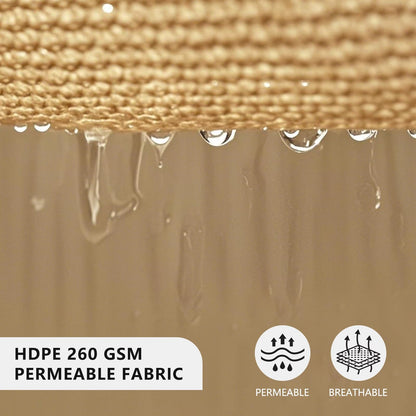 Shadespeare Heavy Duty 32'x32'x32' Triangle Brown Sun Shade Sail – 260 GSM Commercial Grade, UPF50+ UV Protection, Strong, Stylish, and Built to Last (Custom