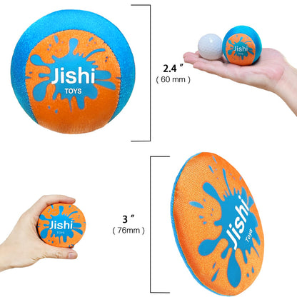 Skip Water Balls, Beach Pool Toys for Kids 8-12 Outdoor Water Toys, Splash Water Bouncing Balls Swim Game Toys for Kids Ages 3-5-7 4-8-12 Year Old Boys Girls Teens Adults River Lake Play, Summer Gifts
