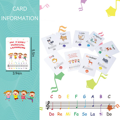 Desk Bells, Rainbow Diatonic Hand Bells for Kids with 17 Songbook & Musical Flash Cards, Toddler Preschool Musical Learning Toys, Boys & Girls Birthday Gift for 3-Year-Old and Over
