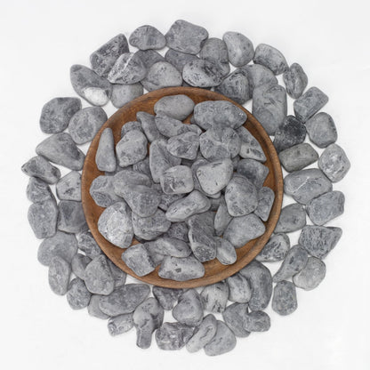 LOOIOOJ LOIOOJ Black Natural River Rocks, 1-1.7 Inch Decorative Stones for Plants, Garden, and Landscaping – 10LB, Ideal for Walkways, Vases, Crafting, Home Decor, and Outdoor Landscaping