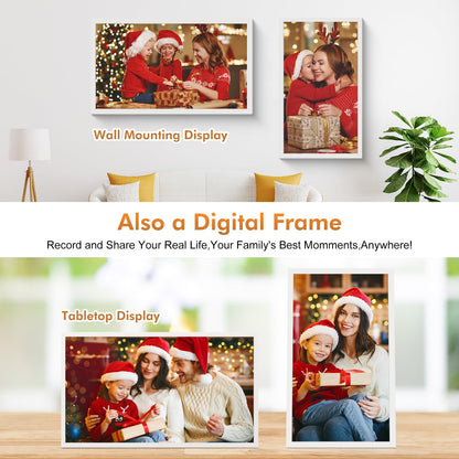 27" Digital Calendar Picture-Frame for-Wall-Planner – Touchscreen Smart Electronic Calendar for Family Meal Schedules, Sync Online Calendars, Chore Charts, Star Reward, Wall Mounted, Gift for Mom Dad