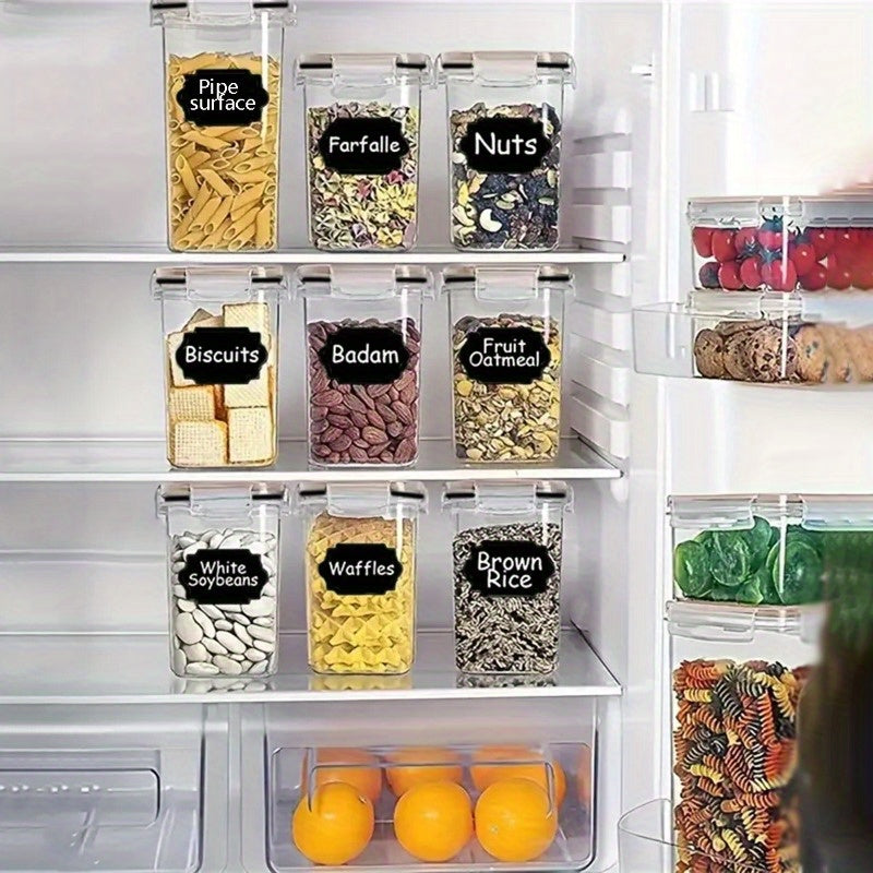 20/48/60pcs Food Storage Container Set, Fresh-Keeping Boxes, Easy-to-Secure Lids - Airtight Plastic Containers, Suitable For Pantry, Travel, Outdoor Picnics, Kitchen Organization, Comes With Labels And Marker(24/30 Lids + 24/30 Containers).