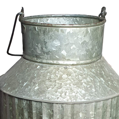 Vintage Industrial Farmhouse Chic Flowers and Plants Can with Handle (Does Not Come with Flowers)