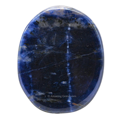 Amazing Gemstone Sodalite Worry Stone Crystals and Healing Stones - Worry Stones for Stress Relief Gifts - Piedra Crystal Fidget for Meditation, Calming, Relaxation