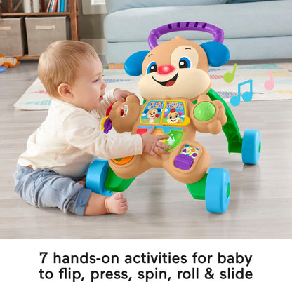 Fisher-Price Baby Toy Laugh & Learn Smart Stages Puppy Walker with Educational Music Lights & Activities for Infants Ages 6+ Months