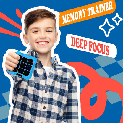 COUOMOXA for tic tac Toe Game: Upgraded 6-in-1 Sensory Toy with Mute - Electronic Portable Console Game Kids and Adults Age 6-12 Years Old Travel - Birthday Gift for Boys Girls