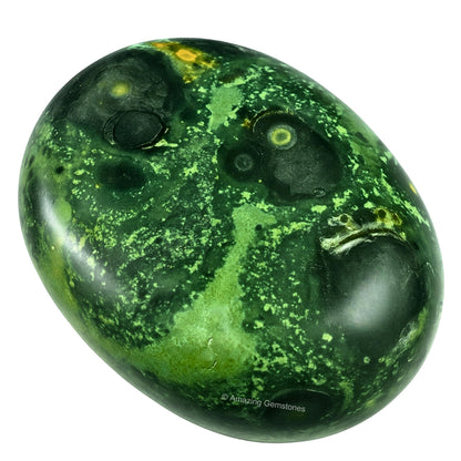 Amazing Gemstone Kambaba Jasper Crystals and Healing Stones - Large Palm Stone Crystals Piedra - Crystal for Good Luck, Balanced Positive Energy, Meditation - Unique Stocking Stuffers, Gifts for Women