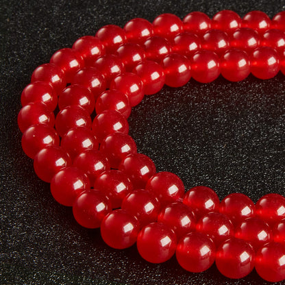 35pcs 10mm Natural Carnelian Beads Gemstone Beads Round Loose Beads for Jewelry Making