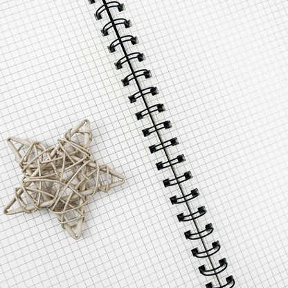 Rinrda Graph Paper Notebook Spiral Notebook 8.5" x 11"-4 Pack Grid Paper Notebook Graph notebook Engineering notebook 120 Pages 100 GSM Thick Graphing Paper Notebook Hardcover Journal for School,