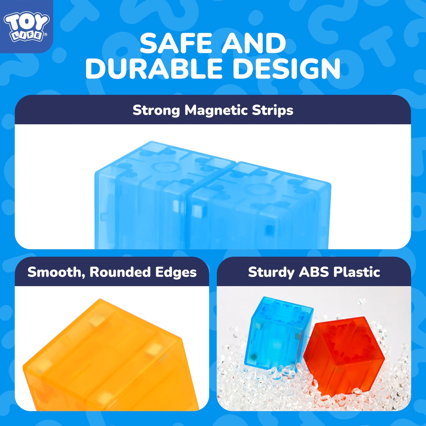 TOY Life 36PCS Magnetic Blocks for Kids Ages 4-8, Magnetic Building Blocks for Toddlers 3-5, Magnet Toys for Toddler, Kids Building Blocks, Toddler Building Toys